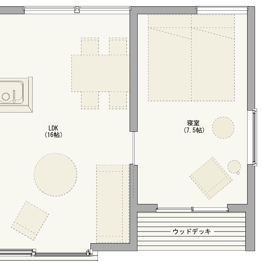 間取り図 寝室